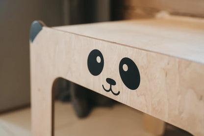 Ensemble table et chaises "Panda" avec tableau noir WILDKIDS