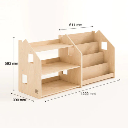 BUSYKIDS Montessori bookcase and shelf