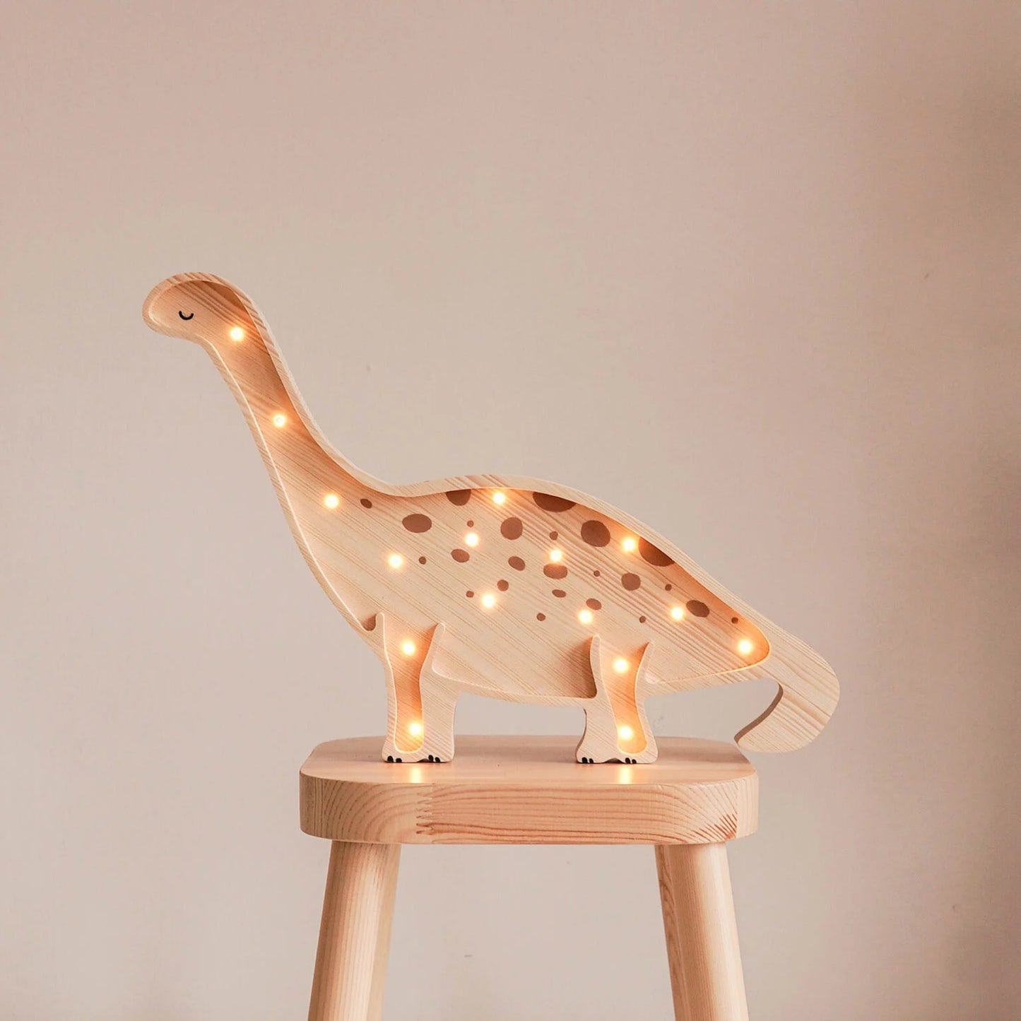 ROOMGAGA wooden dinosaur lamp