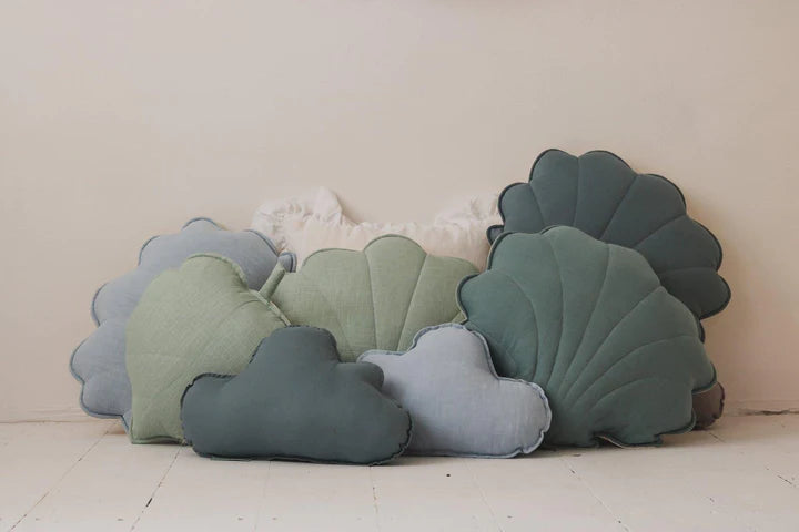 MOIMILI linen “shell” cushion