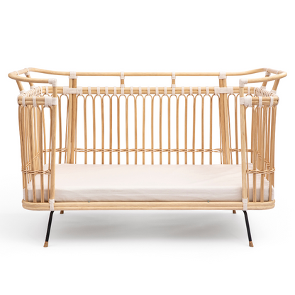 "PAUL" vegan rattan bed BERMBACH