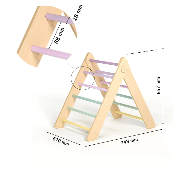 Triangle de motricité " Pikler " + planche 2en1 BUSYKIDS