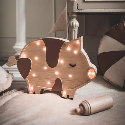 ROOMGAGA houten varkenslamp