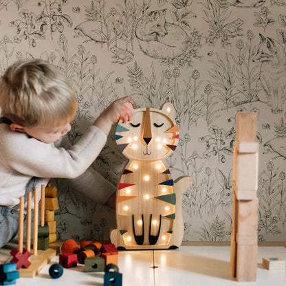 ROOMGAGA wooden tiger lamp